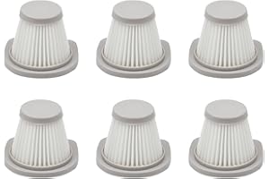 PUUPAA Filtro de aspiradora, filtro HEPA de repuesto para aspiradora para INSE R3S, piezas de repuesto lavables (6 unidades)