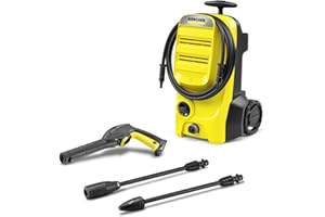 Kärcher Idropulitrice K 4 Classic, Pressione max. 130 bar, Portata 420 l/h, Area di lavoro 30 m²/h, Avvolgitubo integrato, Pistola ad Alta Pressione, Lancia, Ugello Rotante