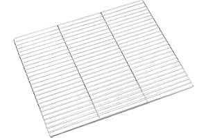 Forgast Griglia in Acciaio Inox, Dimensioni 60x40 cm, Griglia di Ricambio, Griglia da Forno per Barbecue, Griglia Sostitutiva, Facile da Pulire, Lavabile in Lavastoviglie