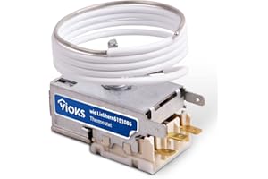 VIOKS Thermostat pour réfrigérateur avec paramétrage de température telles que AT : Ranco K59-L1287 - Partie alternative compatible avec le réfrigérateur Liebherr 6151086