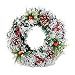 Produktbild 20/30/40cm Weihnachtskranz | Künstliche Blume beschneiten Tannenzapfen Tür Wand Home Ornament | Thanksgiving Heim Fenster Party Dekor | Weihnachten kränze Weihnachtsdeko Türkranz (40cm)