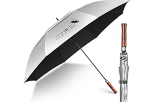 ZOMAKE UV Ombrello Golf Antivento Grande,62/68 Pollici ombrello parasole Robusto XXL,Ombrelli Uomo Donna Doppia Copertura Ventilata Da Sole Per 2-3 Persone