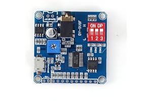 DollaTek Voice Sound Playback Modul Arduino MP3 Player Modul UART I/O Trigger Klasse D Verstärkerplatine 5W 8M Speicher SD/TF Karte