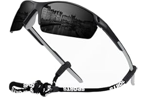 OKH Occhiali da Ciclismo Polarizzati per Uomo e Donna Occhiali per Sport all'Aria Aperta Protezione UV400 Occhiali da Sole con Telaio Infrangibile TR90