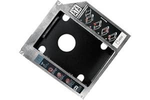 LogiLink ad0016 Cadre/S-ATA Disques durs Caddy SSD Adaptateur avec Fentes pour Ordinateur Portable 12,7 mm/fourre-Tout Nootbooks mit 12,7mm Slot Noir