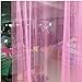 HENGSONG White /Pink Mosquito Net Bed Canopy Polyester 5.5 Meter x 2 Meter Insect Protection (Pink)