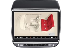 AAMHHM 7,2-Zoll-Heckdisplay für Tesla Model 3 2017-2023 und Model Y 2019-2024 Android 13 4G+64G Heck-Entertainment-Display unterstützt Klimaanlagensteuerung Sitzheizung Qualcomm-Chip 6125 8-Kern Silber