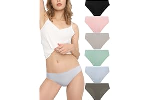 Donppa Bragas Sin Costura Braguitas Licra Mujer Invisible Microfibra Deporte Bikini Hipster Culotte Pack de 3/6
