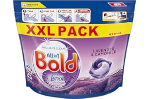 STAR FASHION GLOBAL LTD Bold 70 Wash All-In-One Laundry Detergent Pods - Stain Remoal & Built In Lenor Fabric Softner - Savers Pack of 70 Wash