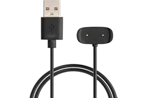 kwmobile USB Kabel Charger kompatibel mit Huami Amazfit Bip 3 / Bip 3 Pro/GTS 4 Mini/T-Rex Pro Ladekabel - Smart Watch Ersatzkabel - Fitnesstracker Aufladekabel in Schwarz