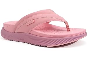 ONCAI Women's Orthotic Cushion Flip Flops Recovery Walking Sandals for Women with Arch Support Summer Comfortable Slip On Sandal Womans Size 4-10