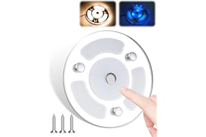 BRIGHTARK 12V Luz de Techo LED Autocaravana Iluminación Interior, Luz LED 12V Regulable 3W Caravana Luces Interiores con Interruptor de Control Táctil, 3000K Campervan Luces para RV Autocaravana Caravana Barco