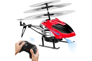 DOLANUS Dulanus Toys for Kids Adults Boys: RC helicopter Remote Control Helicopter Gifts Birthday Presents for Kids Adults One Key Take-Off/Landing Helicopter Toy LED Light Automatic Altitude Hold Flying Toys