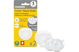 Medela Silicone Contact Nipple Shields, Soft Ultra-Thin Design, Made Without BPA, 1 Pack of 2 Shields (16 mm) and Case