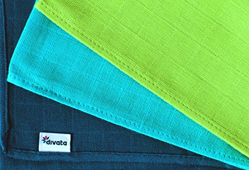 divata bunte Mullwindeln 3er Set – Junge – farbige Mulltücher, Spucktücher aus 100% Baumwolle, Oeko-Tex-Zertifiziert, 80×80 cm - 2