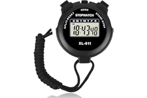 OOYES Digital Sports Stopwatch Timer,Single Lap Split Digital Stopwatch with Alarm,Multi-Function Large Display STOPWATCH Countdown Timer,Shockproof stopwatch for Coaches,Swimming,Running,Sports,Gym