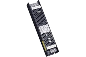 VARICART Sterownik LED 24 V ściemniany 100 W 4,16 A, AC 240 V na 24 V DC, transformatory niskiego napięcia, ściemnianie TRIAC i 0/1-10 V, zasilacz LED o stałym napięciu wyjściowym - chłodzenie, cichy