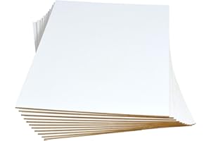 ALSINO Pannello in fibra rigida HDF su un lato bianco, spessore 2,5 mm, per lavori fai da te, modellismo (larghezza 40 cm, lunghezza 80 cm)