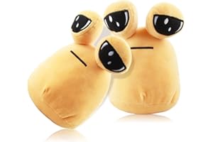 Binggunyo Peluche Alien Pou, 2piezas Alien Pou Juguete de Peluche, 22cm My Pet Alien Pou Plushies Doll Toy, Muñeco de Peluche de Alien, for Niños Niñas Regalos de Cumpleaños Decoración del Hogar