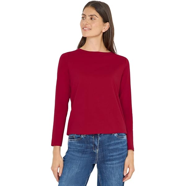 Chemise Cecil Femme à Grand Col - Coupe Décontractée - Manches Longues
