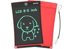 NEWYES NYWT850 LCD Writing Tablet, 8.5 Inches Long (Red)