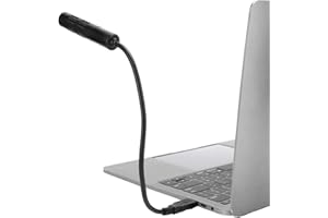 DILWE Microphone USB, Microphone PC à condensateur omnidirectionnel, Microphone réseau Professionnel pour Diffusion en Direct, vidéoconférence, Enregistrement(M-588)