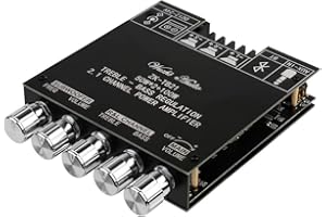 SIKKEBY HiFi-Verstärker TB21 Mini Bluetooth5.0 Verstärker Modul 2.1 Kanal Stereo Audio Amplifier Board 50WX2+100W Subwoofer Digital Endstufe Verstärker