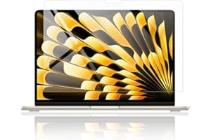 MASIBLOOM Protector de pantalla HD para MacBook Air de 15.3 pulgadas A2941 lanzado en 2023 con chip M2 5H PET, funda protectora para laptop, accesorios para laptop (paquete de 2)