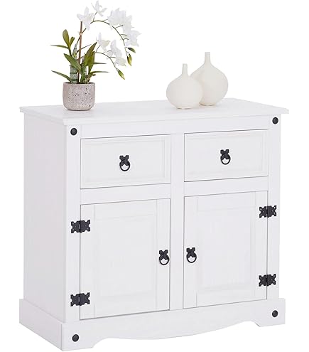 Buffet Apothicaire Tequila L 95 Cm Bois Massif - Coloris Naturel