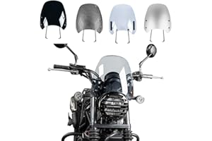 TAZGANTAX Moto CL 250 300 500 carenatura anteriore parabrezza deflettore compatibile con H.onda CL250 CL300 CL500 2023 zanzariera visiera protettiva visiera pare-brise (Fumo Grigio)