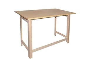 Aranaz - Mesa Estudio Tapa Plegable Haya Sin Barniz, 100 x 60 cm