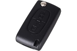 ENERGY 01 Coque Clé Compatible Citroen C2 C3 C4 C5 C6 C8 Xsara Picasso Berlingo - Compatible Peugeot 207 307 308 407 408 3008 5008 Partner 807 1007 - Fiat ULYSSE (2 Boutons - Peugeot Citroen, VA2 - CE0523)