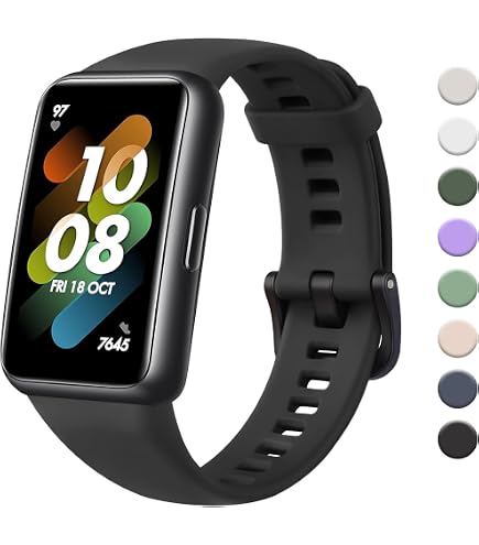 Traspirante Cinturino per Huawei Band 7, Silicone Sport Bracciali Cinturini di Ricambio per Huawei Band 7
