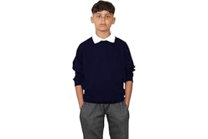 KHIM Terry Cotton Sweatshirt Lightweight Unisex Knitted Sweater Jumber Full Sleeve Kids Boys Girls Children Top Crew Neck Outdoor Activewear