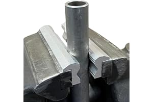 LATEC LASERTECHNIK Schraubstock Schutzbacken (125 mm) - Schonbacken aus eloxiertem, hochwertigem Aluminium, 2-teilige Spannbacken mit Prismen, Klemmbacken mit 3 starken Magneten, Premium Werkstatt Zubehör