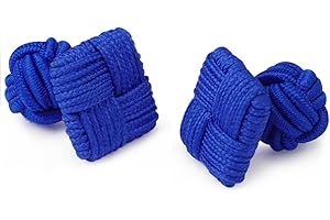 HONEY BEAR Boutons de Manchette de Noeud de Soie de Tissu des Hommes/Femme Chemise/Robe,Carré pour Le Cadeau de Mariage Affaires