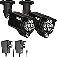 Tonton IR Illuminator 850nm Wide Angle 8-LEDs 90 Degree, 30M(100Ft) IR Infrared Flood Light for CCTV Security Cameras, Outdoor&Indoor Use, IP66 Waterproof Metal Housing, 3M Power Supply Cable
