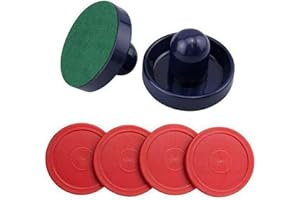 Tongdejing Ensemble de palets de hockey pneumatique, accessoires de jeu de table pour jeu de palets de hockey sur table