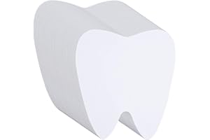 MIXTEACH 200 Stück Zahnausschnitte Papier weiße Zähne Form Ausschnitte 10 cm