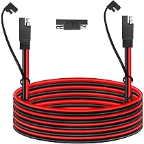 Câble Extension SAE 18AWG 2m - Déconnexion Rapide - Adaptateur Polarité Inversée - Pour Solaire, Voiture, Moto
