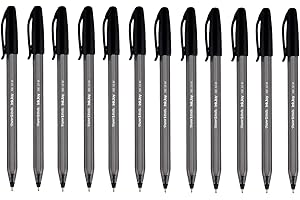 NEWELL BRANDS Paper Mate Inkjoy 100 Ballpoint Stick Pen Medium Point Black 12 Pack