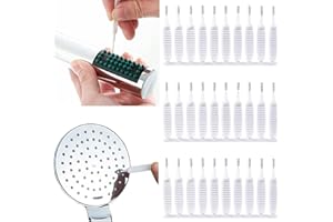 BELUGSIN Mini szczotka do czyszczenia, 100 sztuk, głowica prysznicowa, szczotka do czyszczenia, małe otwory, wielofunkcyjna szczotka do czyszczenia szczelin