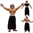 Zhongkaihua Baki Anime Figures Baki Baki Hanma Super Action Statue Figure PVC Model Hanma Yujiro Figurine Interchangeable Accessories Collectibles Ornaments