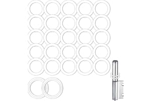 lumcov 60 Stück Spezial Fitschenringe aus Kunststoff,Ø 10,15mm x 10mm x 1mm für Standard Zimmertüren,Unterlegscheiben Türscharnier