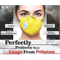 Urbangabru N99 Anti Pollution Mask with 4 layer protective filters PM 2.5 system (valve color may vary)