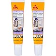 SIKA - Pack of 2 Universal silicone sealant - Sikasil Multiplus-T - Sanitary sealant - Anti-mould - anti-fungicide - For kitchens and bathroom - Clear - 120ml