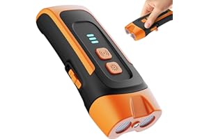 QEWEUUIE Antibell für Hunde,40 Fuß Antibell Ultraschall Gerät, 2 Modi Anti Bell Gerät Hunde mit Stroboskop Taschenlampe, wasserdicht Anti Bell Gerät Hunde,Geeignet für kleine, mittelgroße und große Hunde.