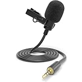 ayex Akıllı Telefon Ve Tabletler İ&ccedil;in LV-1 Yaka Mikrofonu 3,5mm (Mic) Canlı Yayın, R&ouml;portaj, Toplantı YouTube İ&ccedil;in M&uuml;kemmel