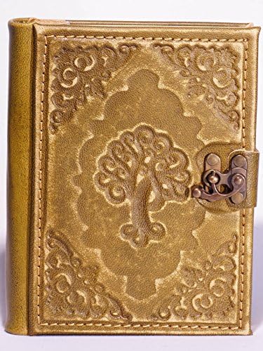 Tree of Life Posiealbum Notebook Green Leather Journal With Clasp 500 Strong Leather Book Diary Guest Book Plain Book Ruled