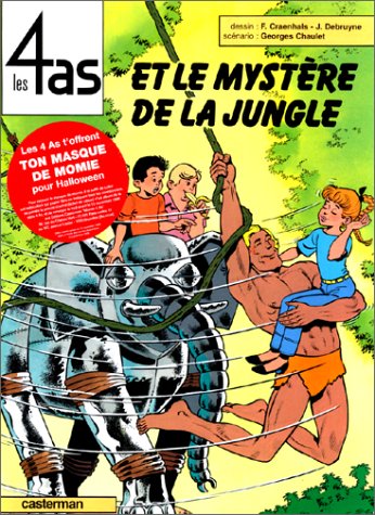 couverture de : LES 4 AS ET LE MYSTERE DE LA JUNGLE